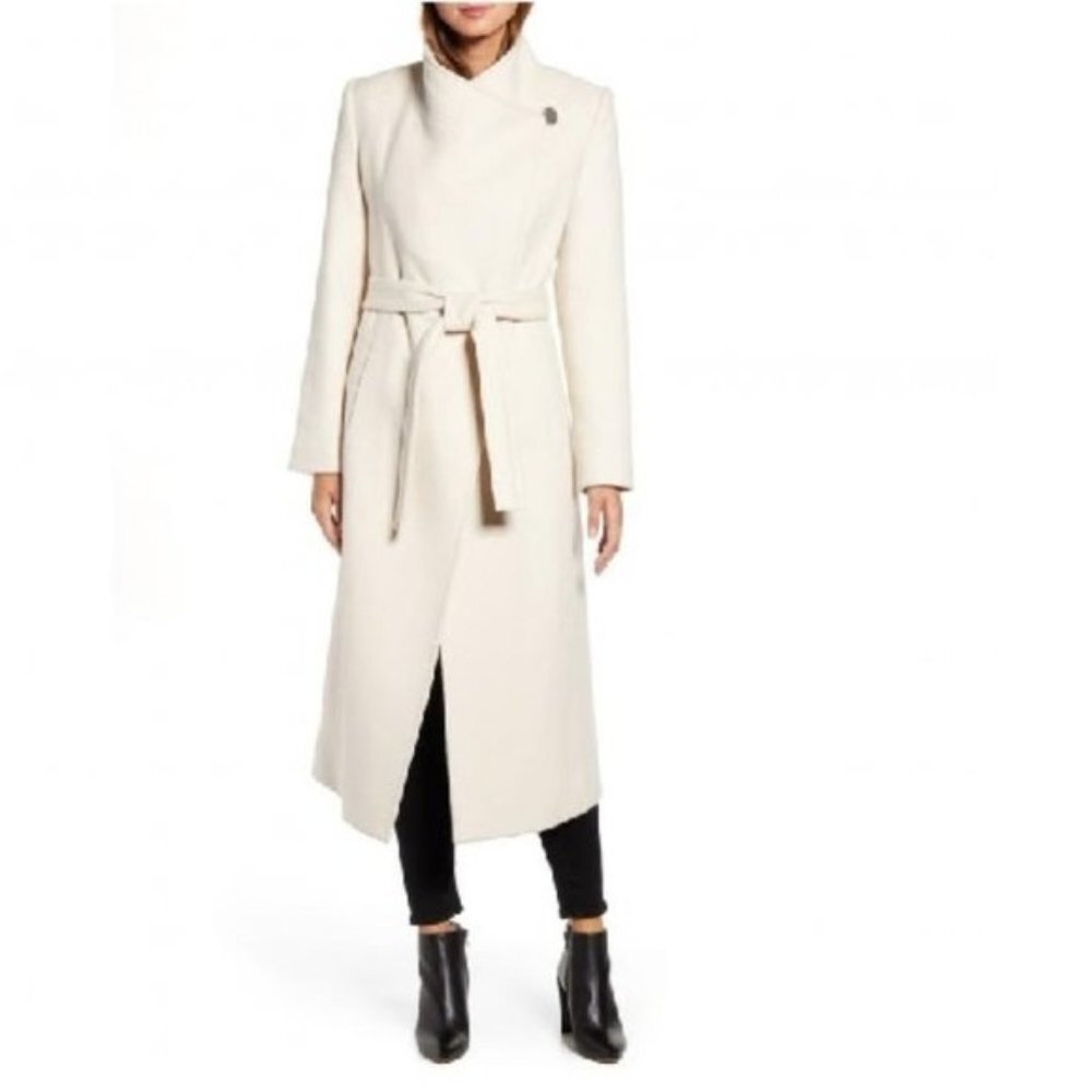 Kenneth Cole Wool Blend Maxi Wrap Coat